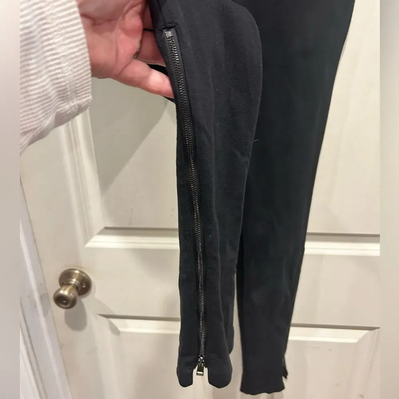 Vince The Italy Ponte Ankle Zipper‎ Ponte Skinny Pants in Black size 6 - Picture 5 of 11